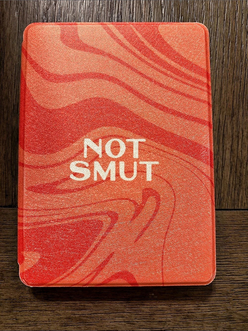 Page the Shop - Not Smut Orange Swirl Kindle Case